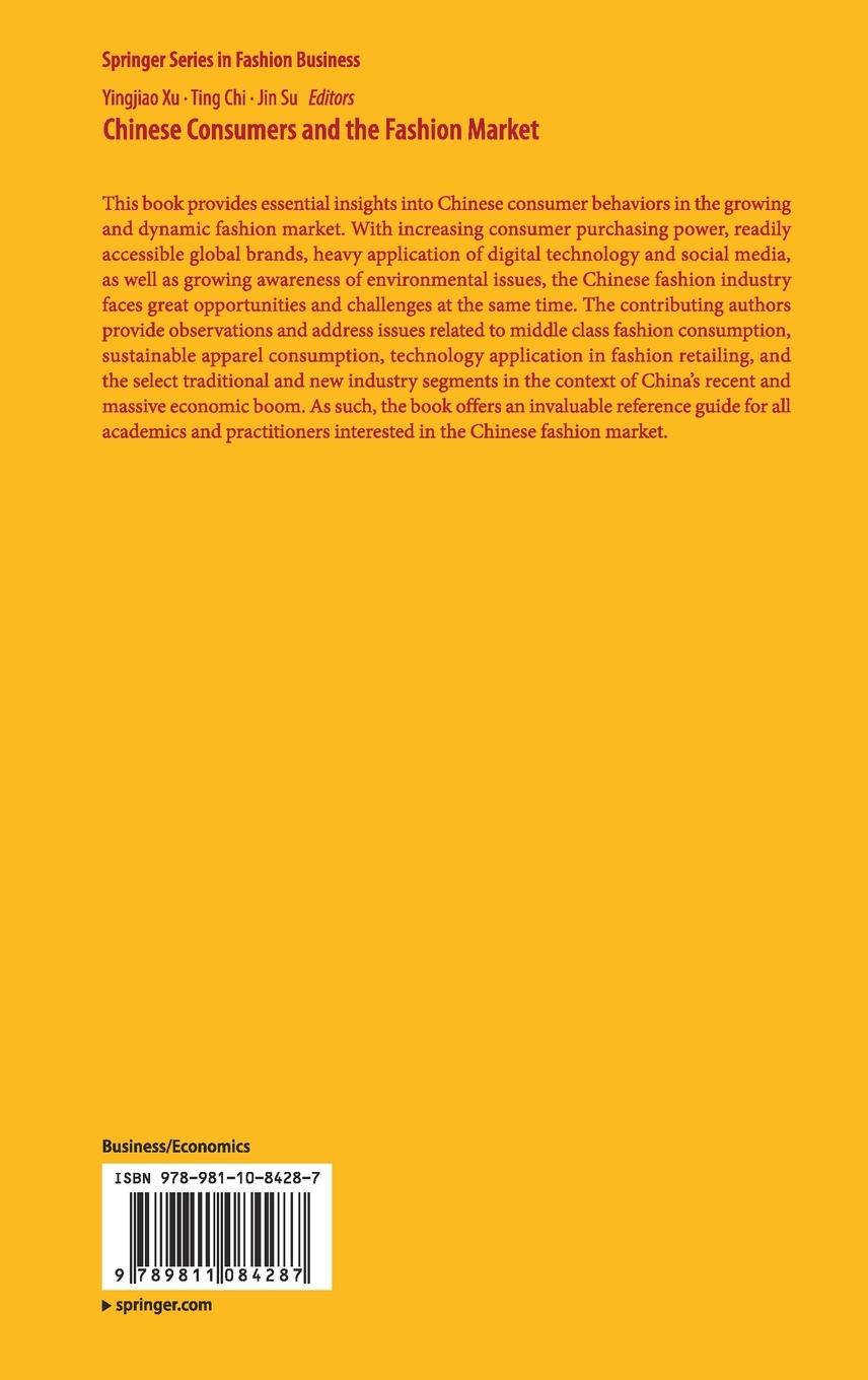 Rückseitencover Chinese Consumers and the Fashion Market