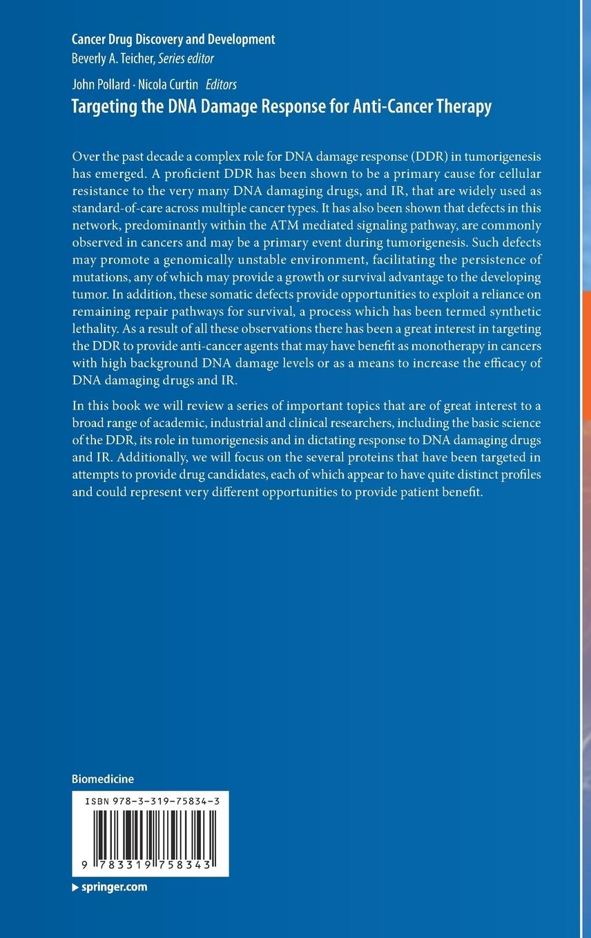 Rückseitencover Targeting the DNA Damage Response for Anti-Cancer Therapy