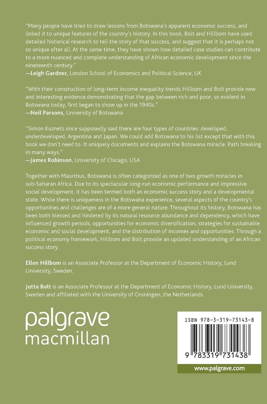Rückseitencover Botswana - A Modern Economic History