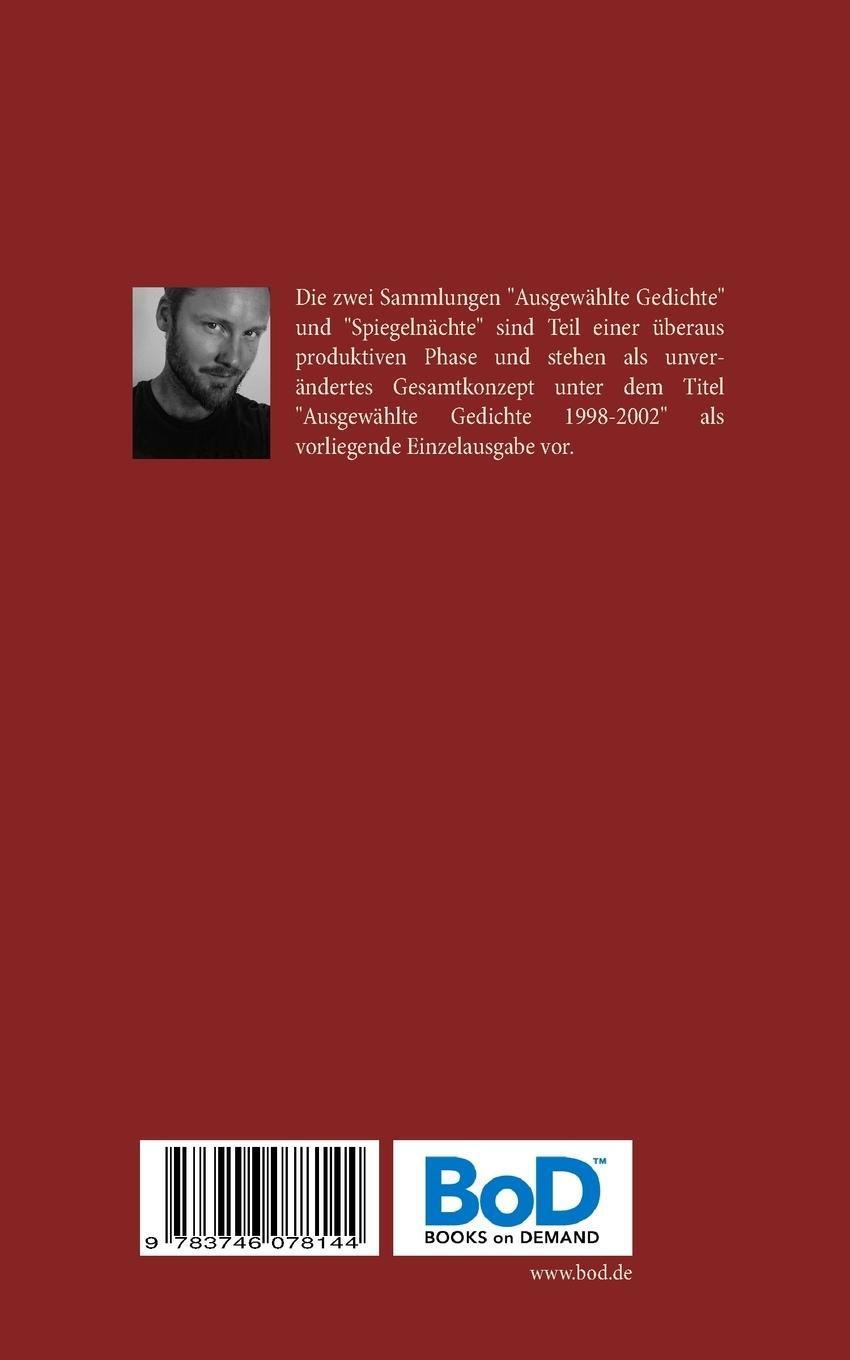 Rückseitencover Ausgewählte Gedichte 1998-2002
