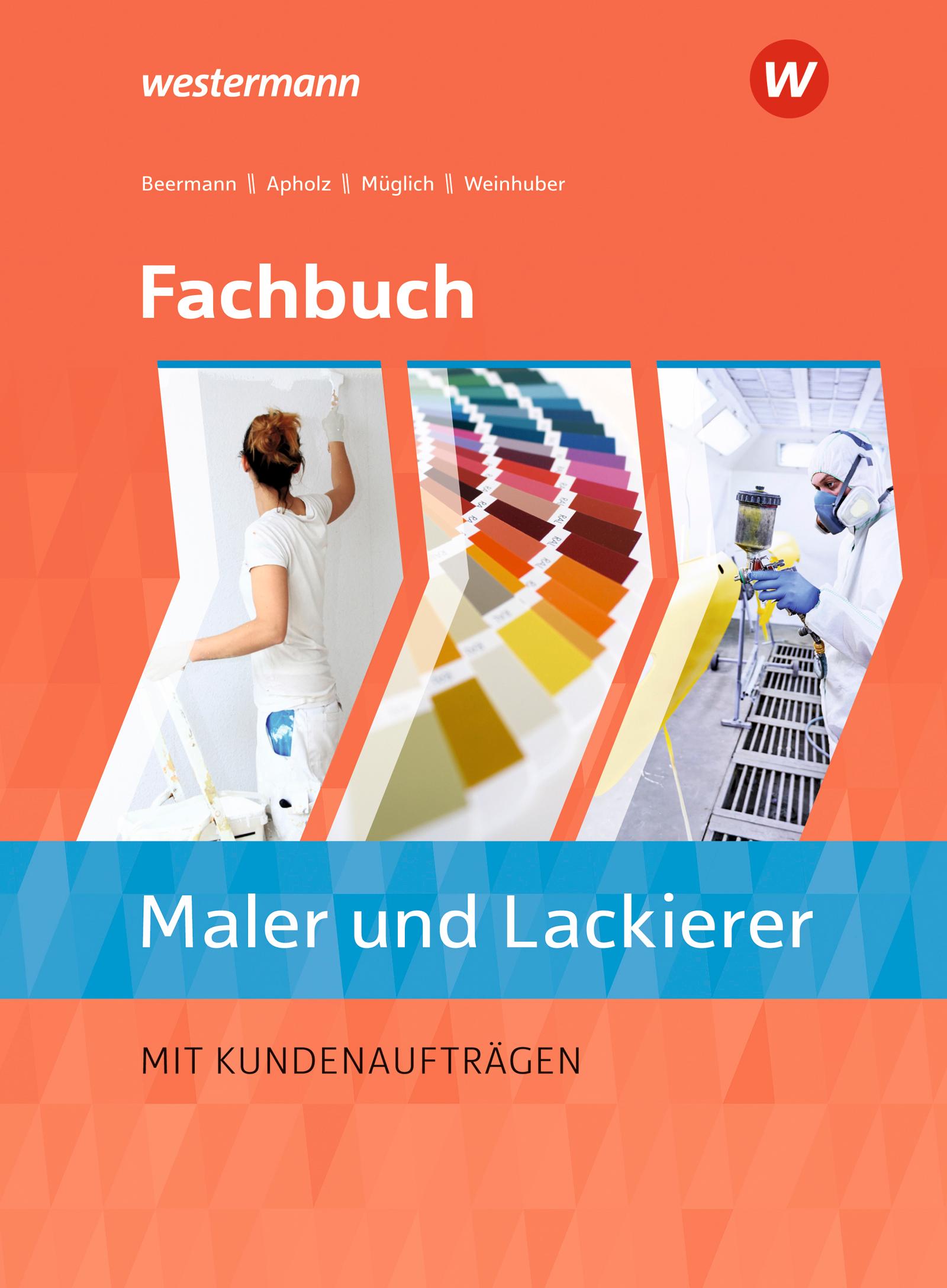 Vorderes Coverbild Fachbuch Maler/-innen und Lackierer/-innen. Schulbuch