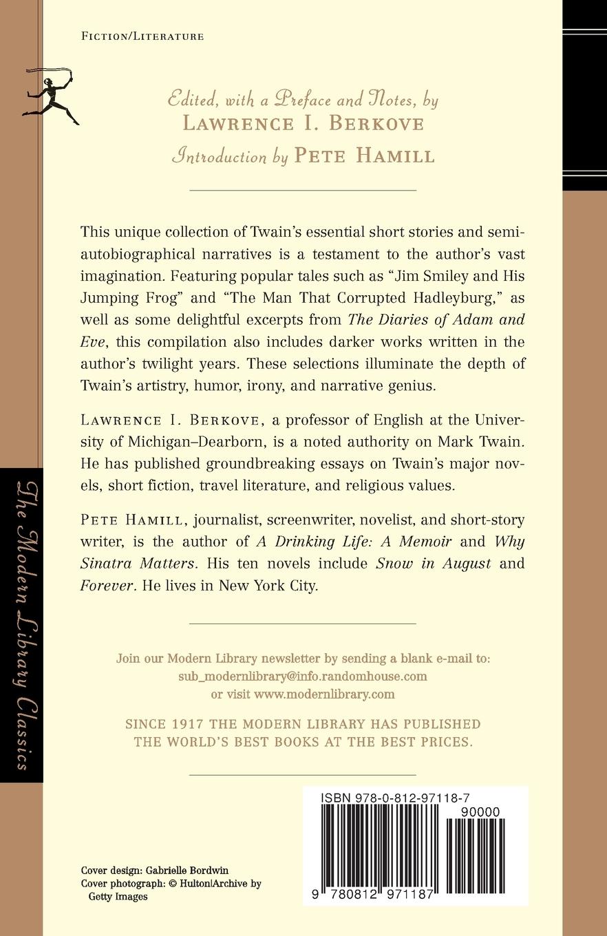 Rückseitencover The Best Short Stories of Mark Twain