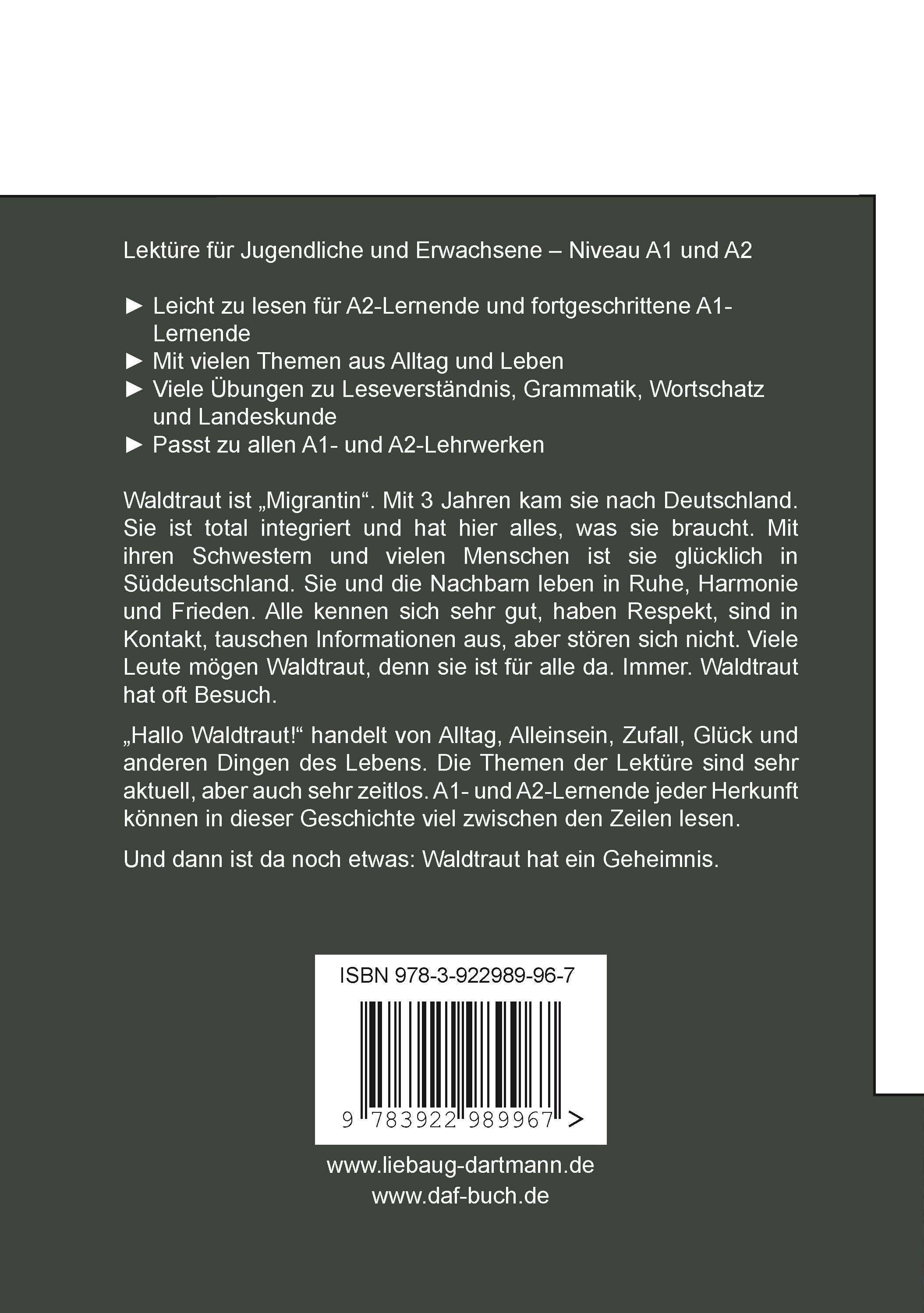 Rückseitencover Hallo Waldtraut!