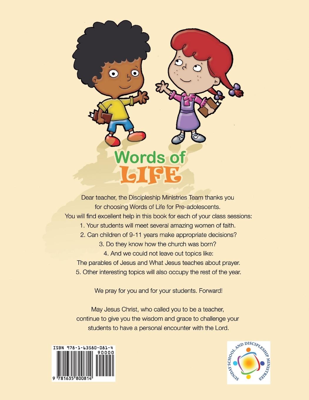 Rückseitencover Words of Life, Year 1, Teacher's Guide