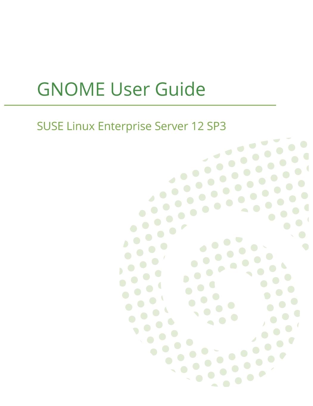 Vorderes Coverbild SUSE Linux Enterprise Desktop 12 - GNOME User Guide