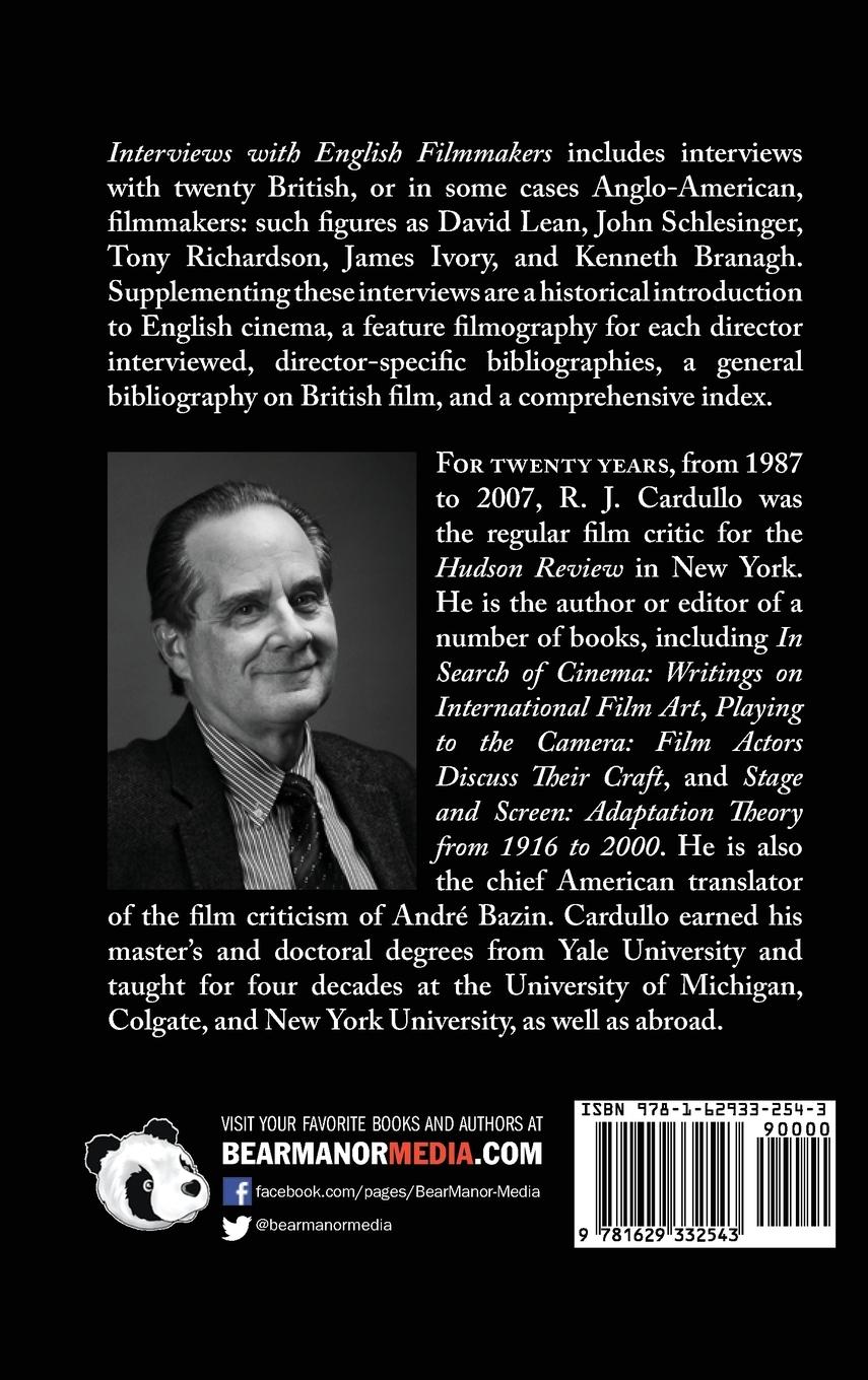 Rückseitencover Interviews with English Filmmakers