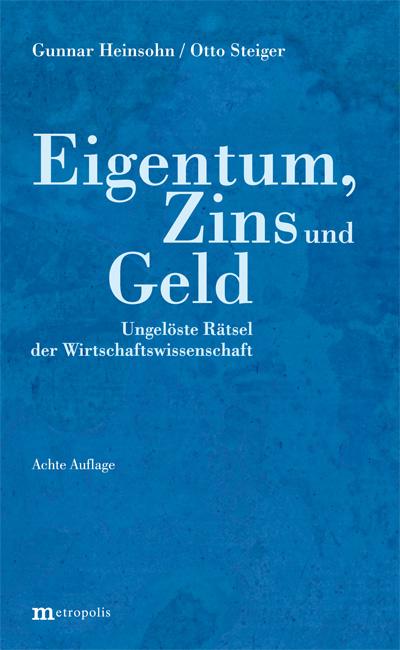 Vorderes Coverbild Eigentum, Zins und Geld