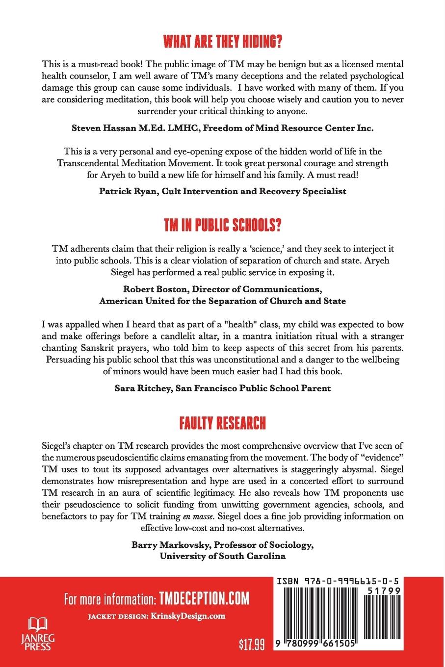 Rückseitencover Transcendental Deception