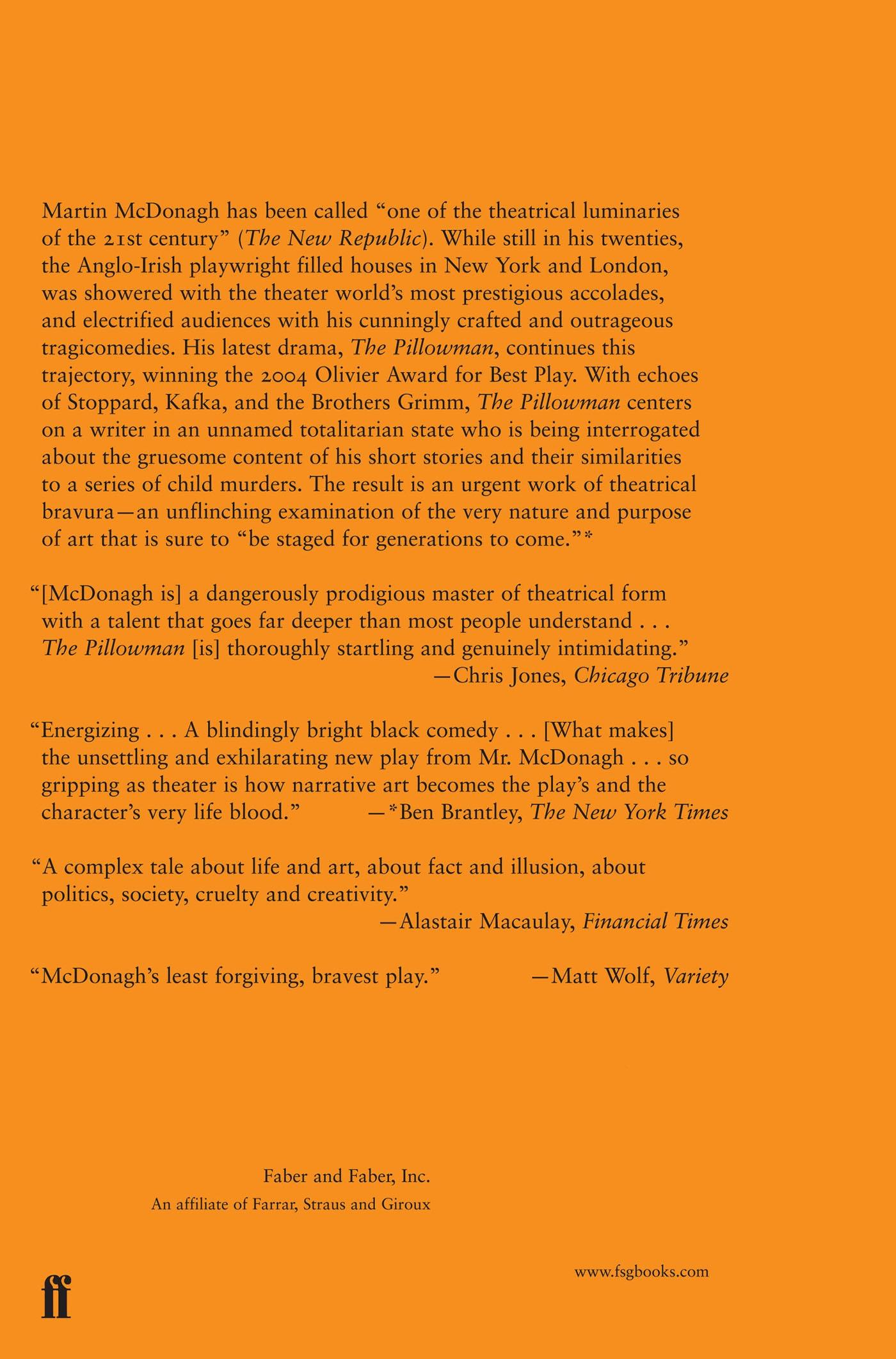 Rückseitencover The Pillowman