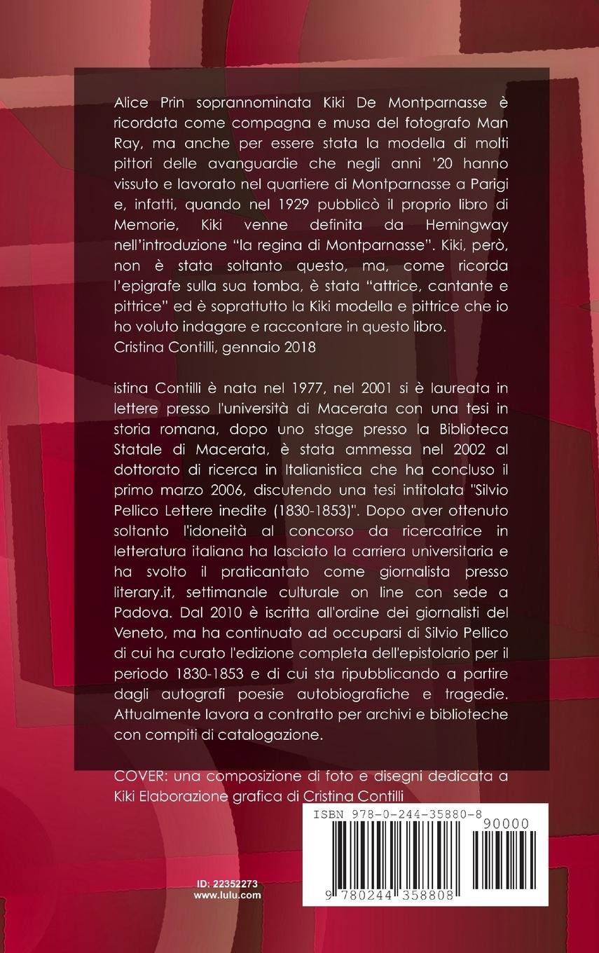 Rückseitencover Kiki de Montparnasse modella e pittrice