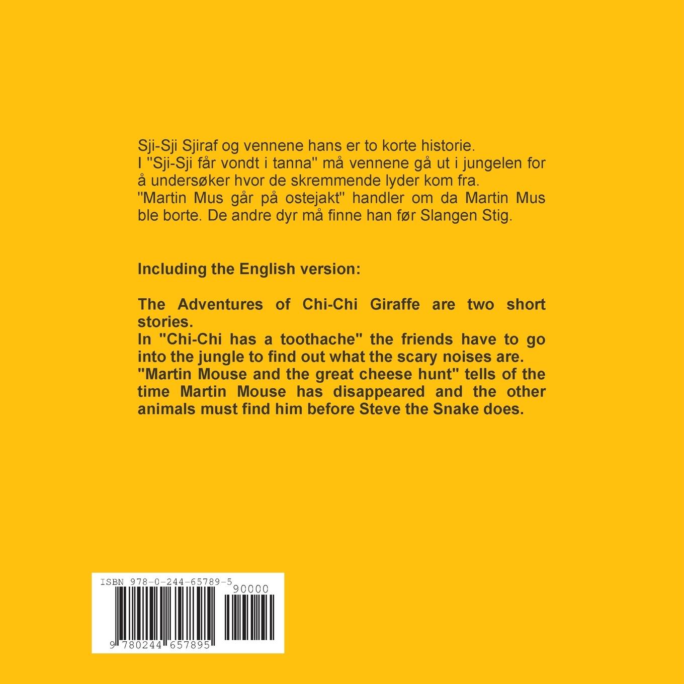 Rückseitencover Sji-Sji Sjiraf og vennene hans