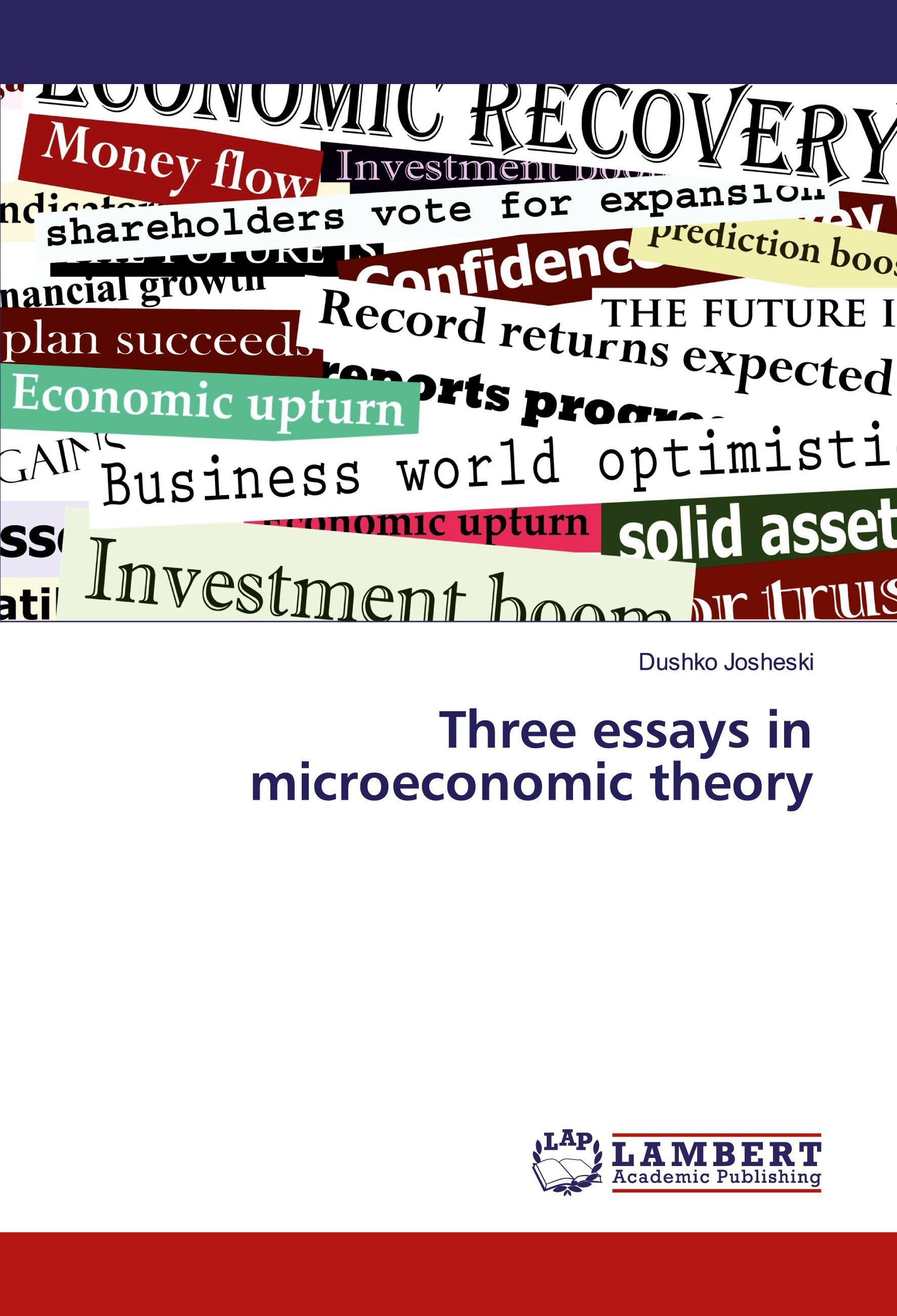 Vorderes Coverbild Three essays in microeconomic theory