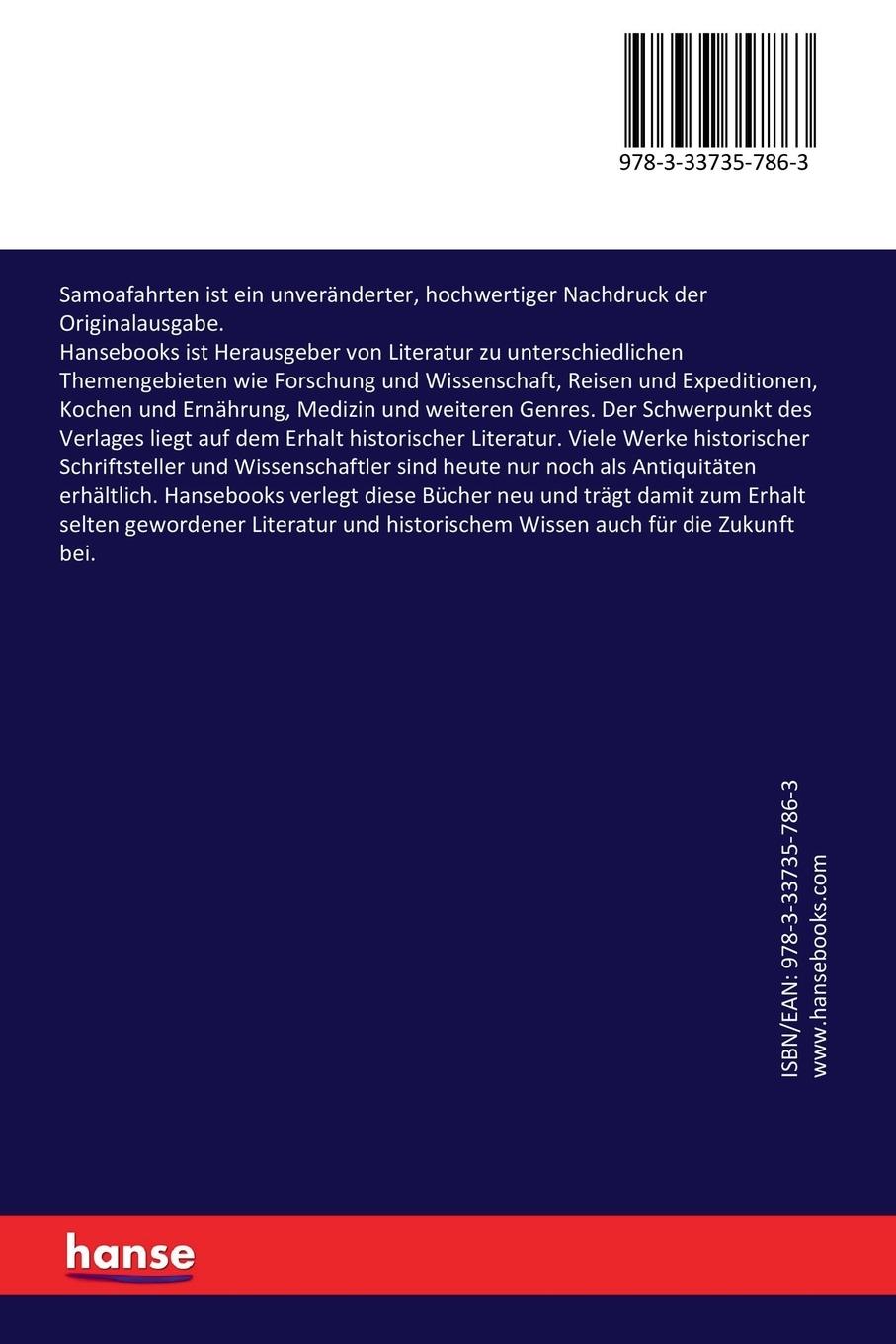 Rückseitencover Samoafahrten