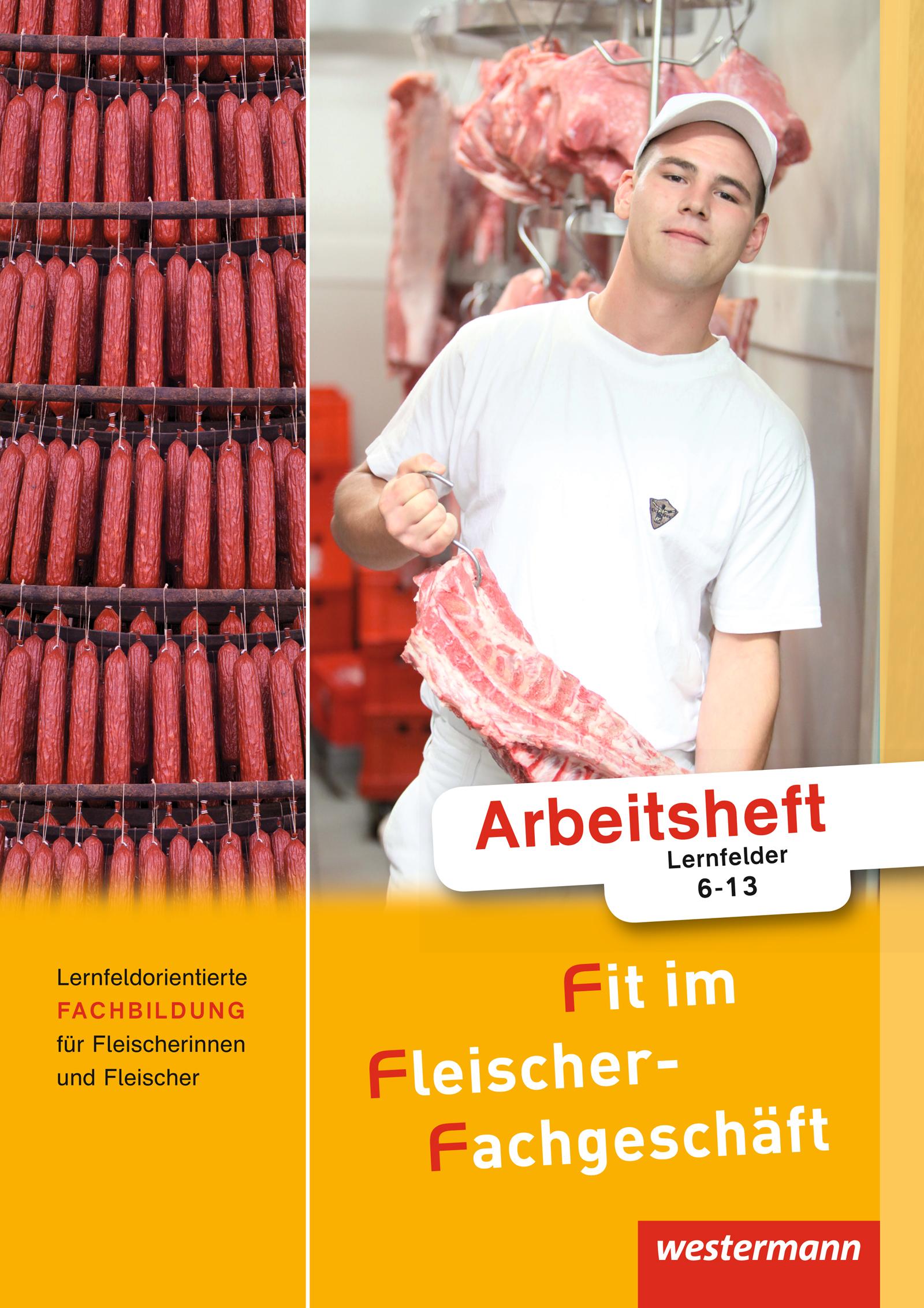 Vorderes Coverbild Fit im Fleischer-Fachgeschäft. Arbeitsheft