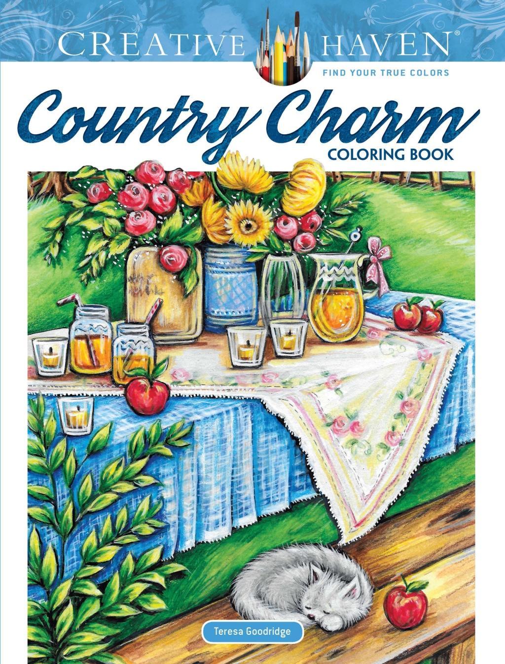 Vorderes Coverbild Creative Haven Country Charm Coloring Book