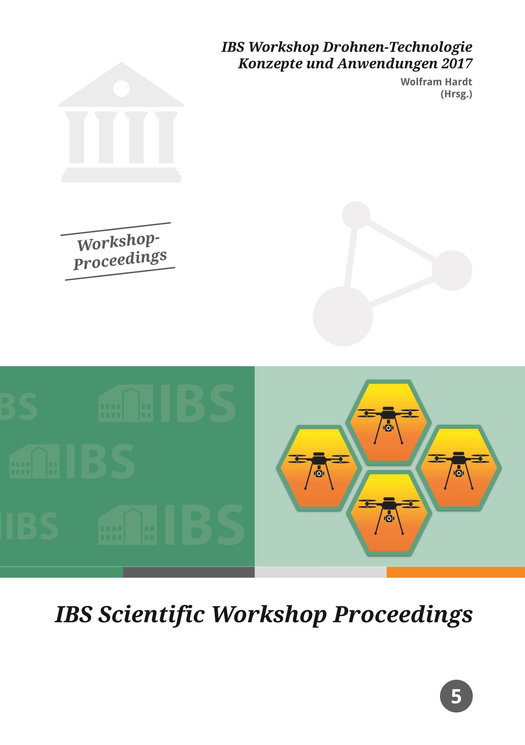 Vorderes Coverbild IBS Workshop Drohnen-Technologie Konzepte und Anwendungen 2017