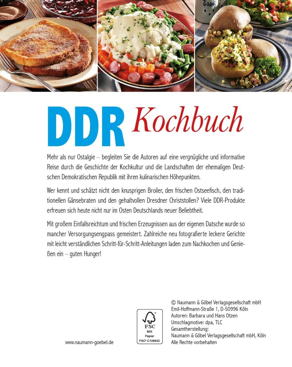 Beispielinhalt (Bild) DDR Kochbuch