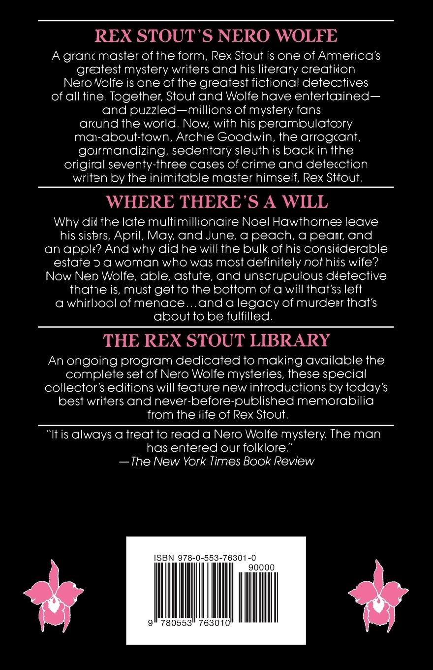 Rückseitencover Where There's a Will