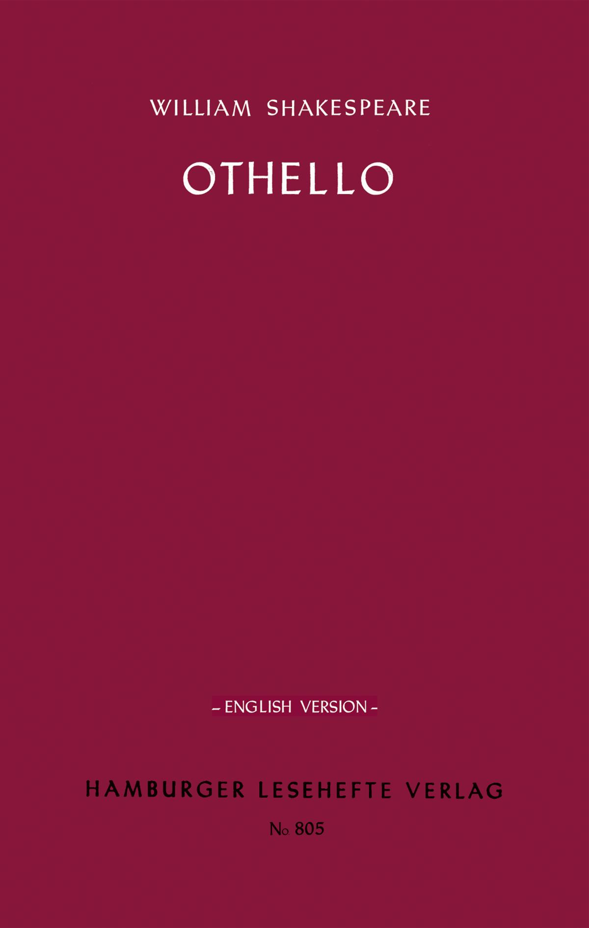 Vorderes Coverbild Othello