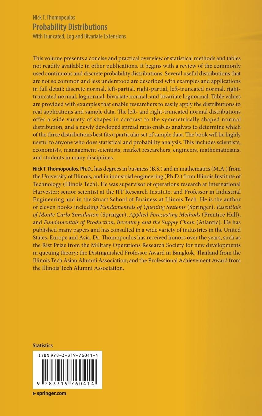 Rückseitencover Probability Distributions