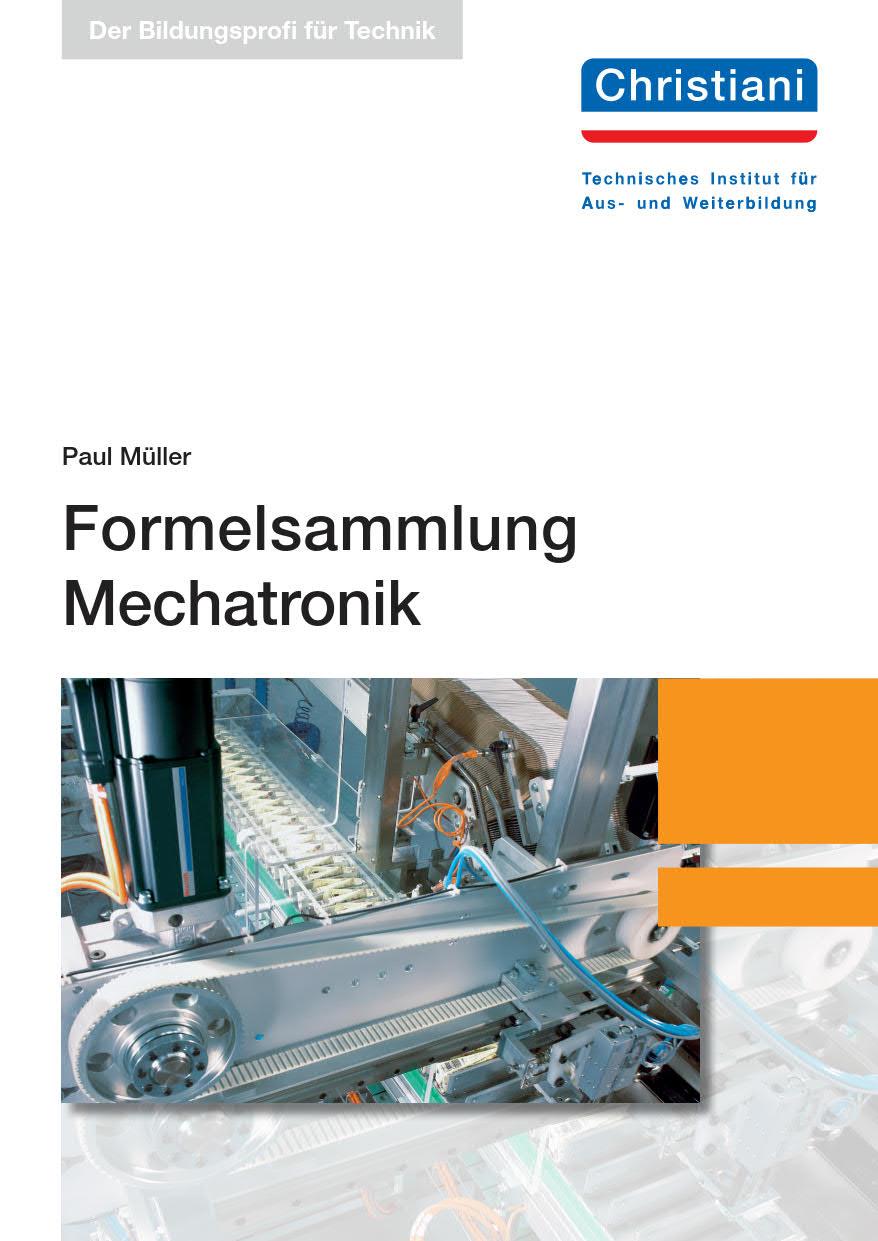 Vorderes Coverbild Formelsammlung Mechatronik