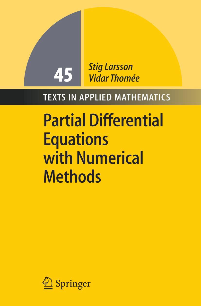 Vorderes Coverbild Partial Differential Equations with Numerical Methods