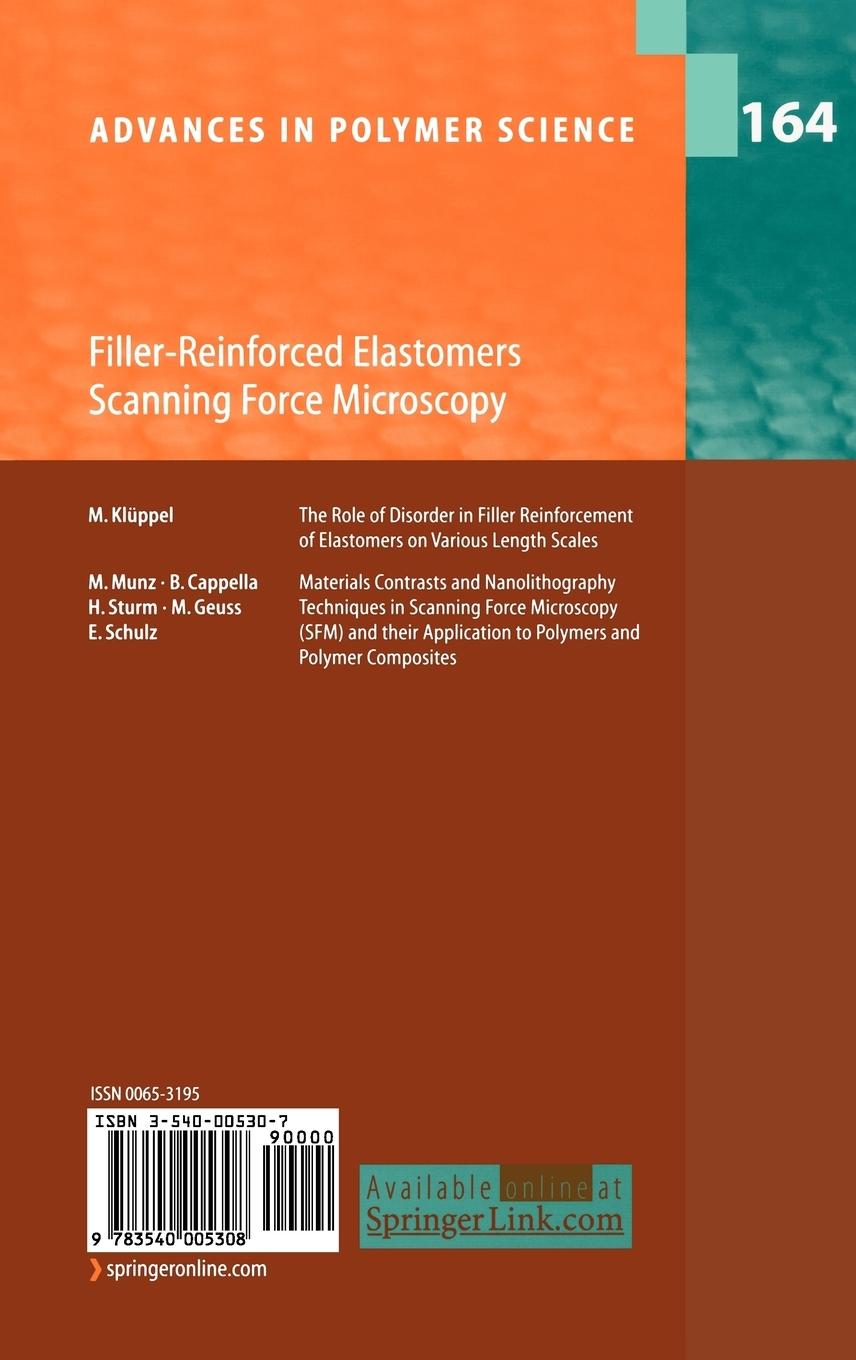 Rückseitencover Filler-Reinforced Elastomers Scanning Force Microscopy