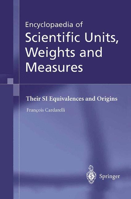 Vorderes Coverbild Encyclopaedia of Scientific Units, Weights and Measures