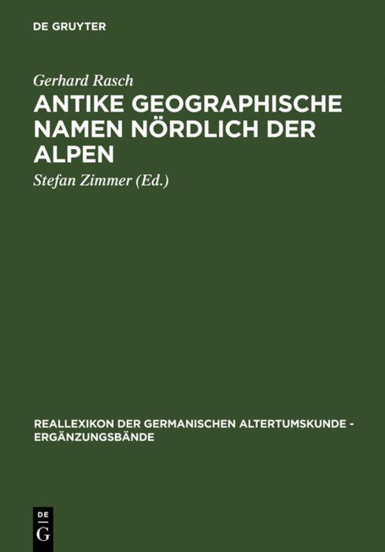 Vorderes Coverbild Antike geographische Namen nördlich der Alpen