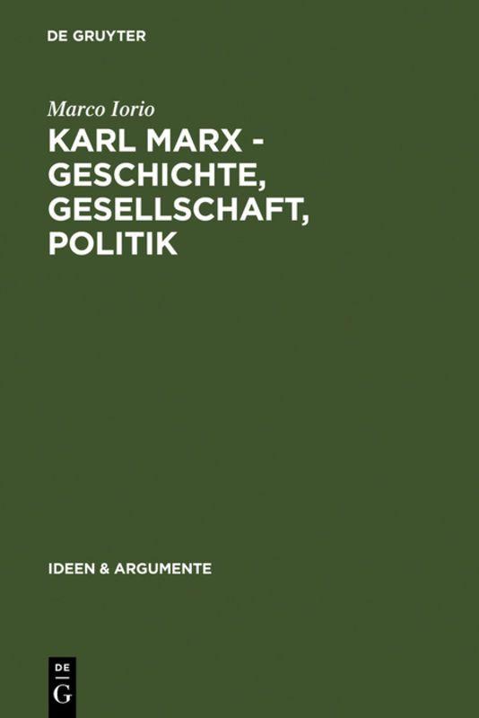 Vorderes Coverbild Karl Marx - Geschichte, Gesellschaft, Politik