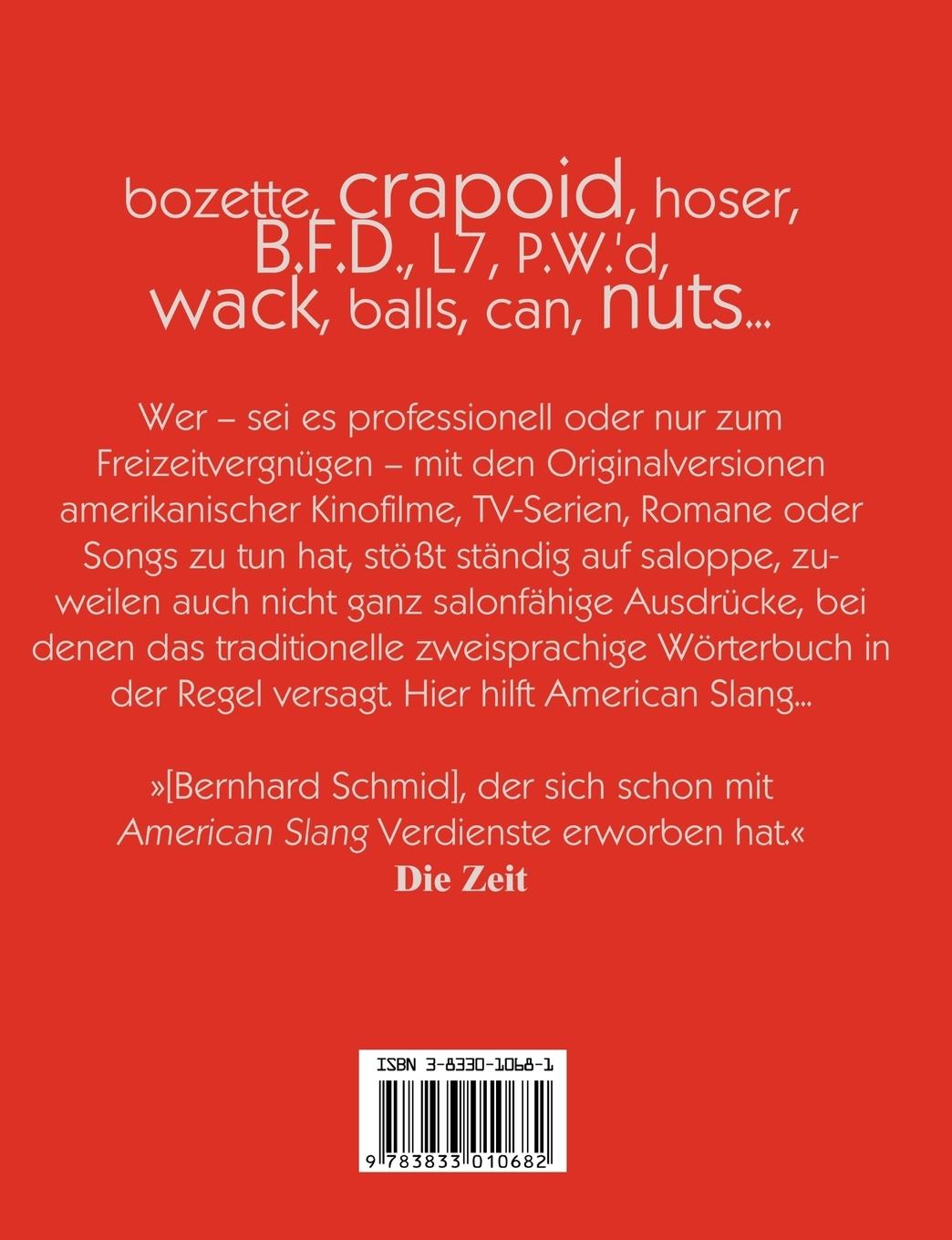 Rückseitencover American Slang