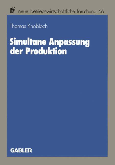Vorderes Coverbild Simultane Anpassung der Produktion