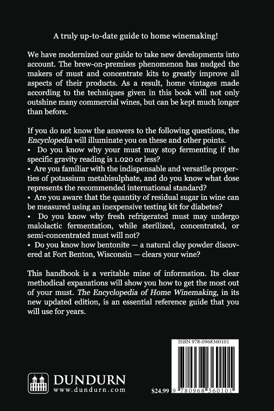 Rückseitencover The Encyclopedia of Home Winemaking