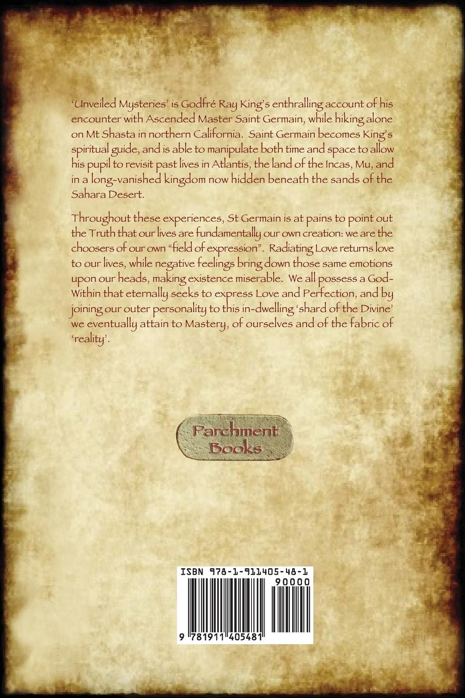 Rückseitencover Unveiled Mysteries