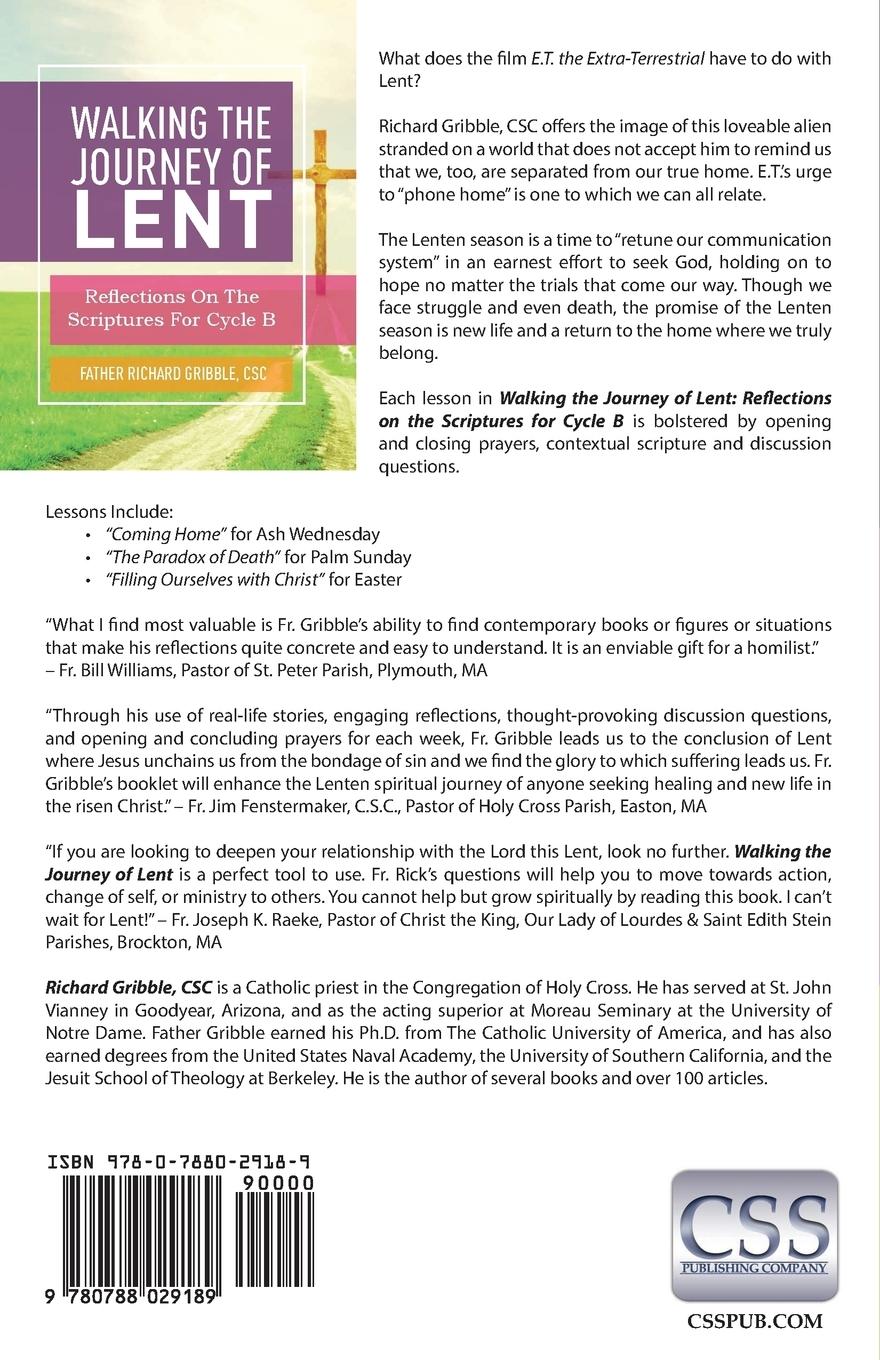 Rückseitencover Walking the Journey of Lent