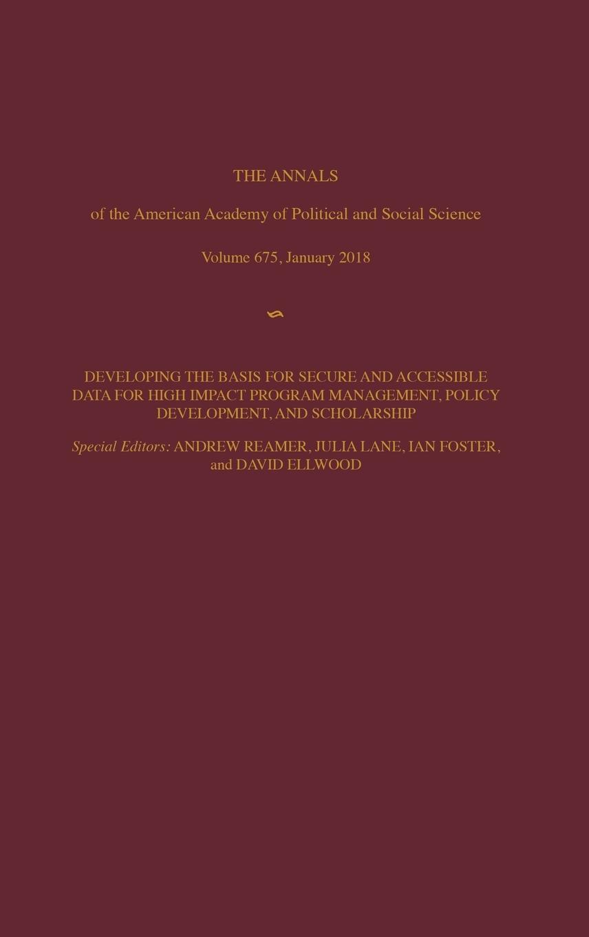 Vorderes Coverbild The ANNALS of the American Academy of Political and Social Science