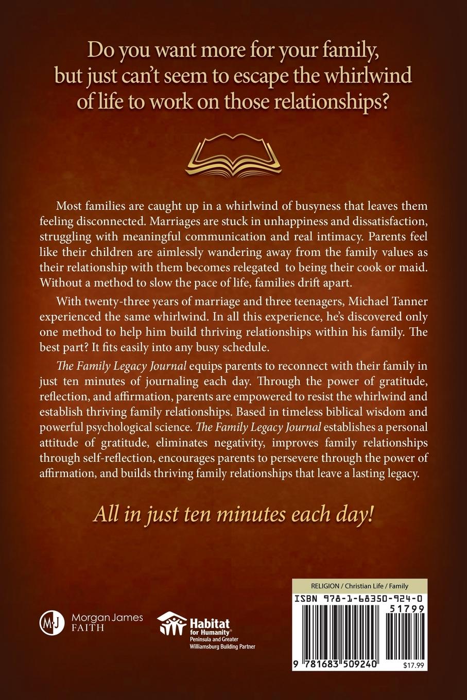 Rückseitencover The Family Legacy Journal