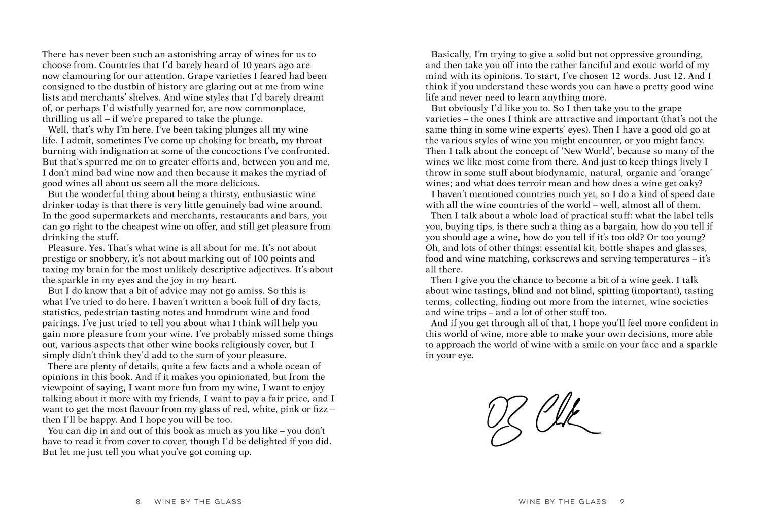 Beispielinhalt (Bild) Oz Clarke Wine by the Glass