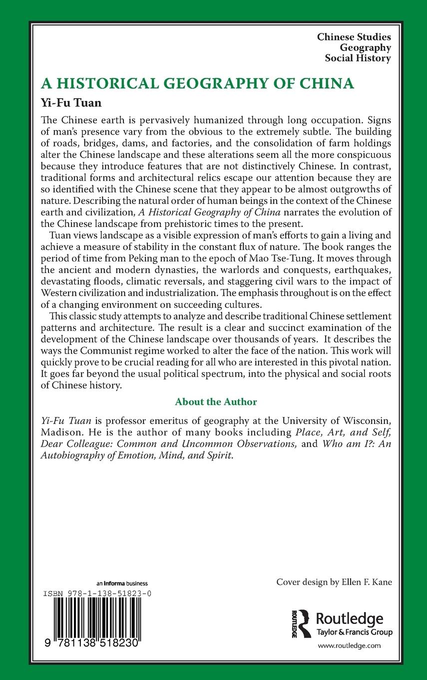 Rückseitencover A Historical Geography of China