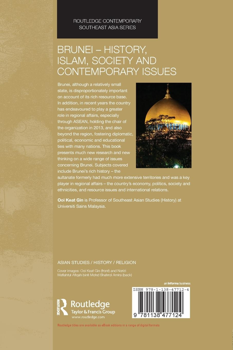 Rückseitencover Brunei - History, Islam, Society and Contemporary Issues