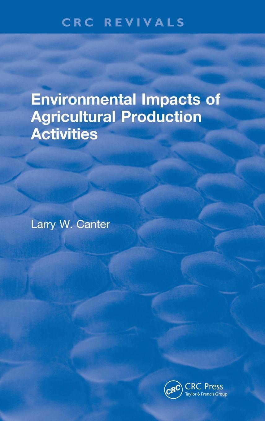 Vorderes Coverbild Environmental Impact of Agricultural Production Activities