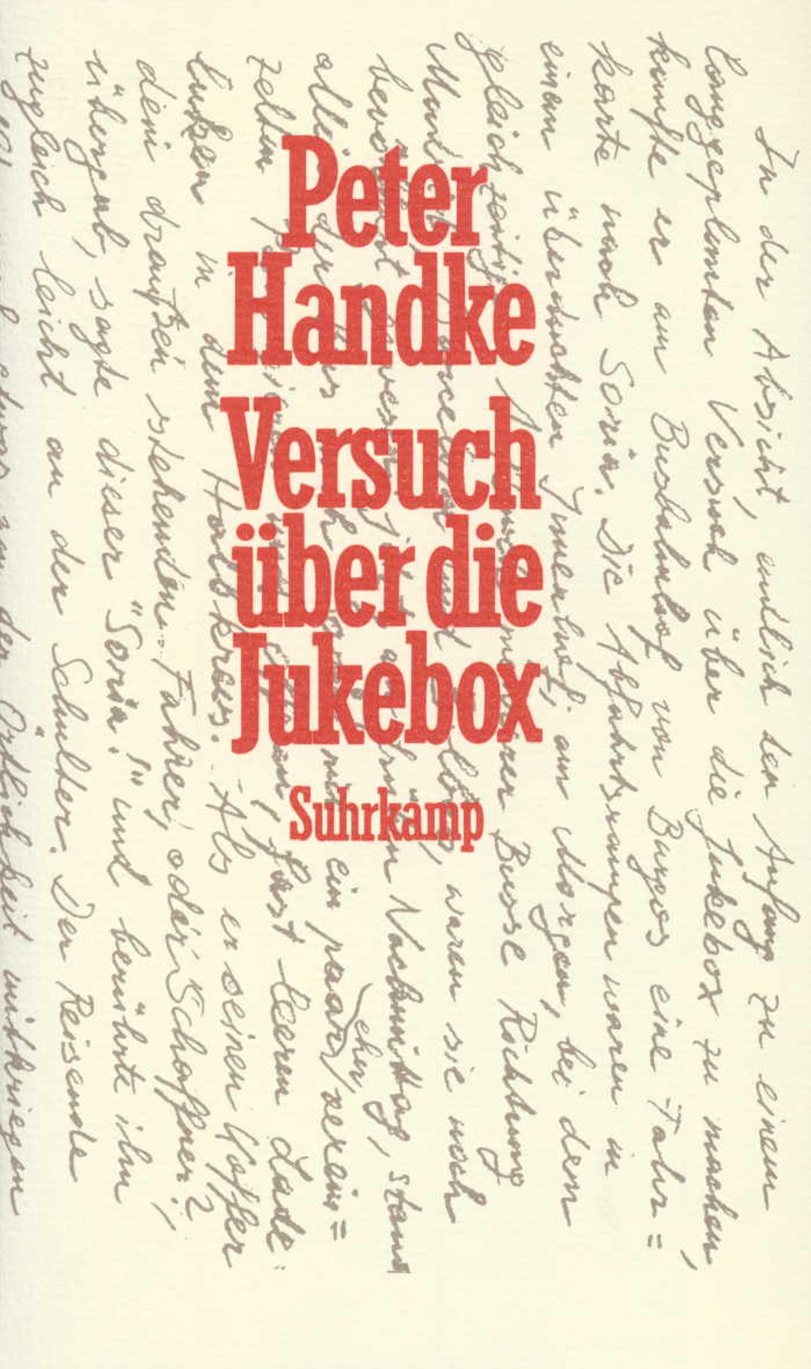 Vorderes Coverbild Versuch über die Jukebox