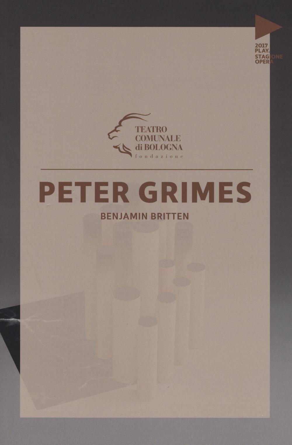 Vorderes Coverbild Benjamin Britten. Peter Grimes. Testo inglese a fronte