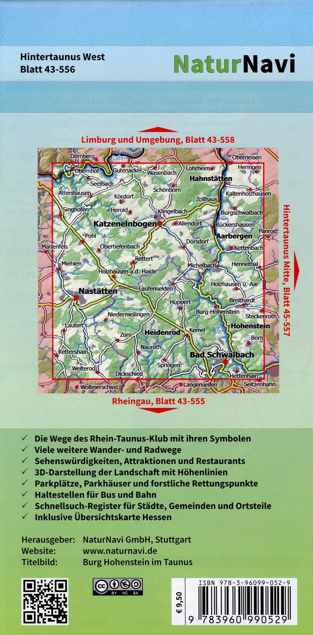 Beispielinhalt (Bild) Hintertaunus West 1 : 25 000, Blatt 43-556