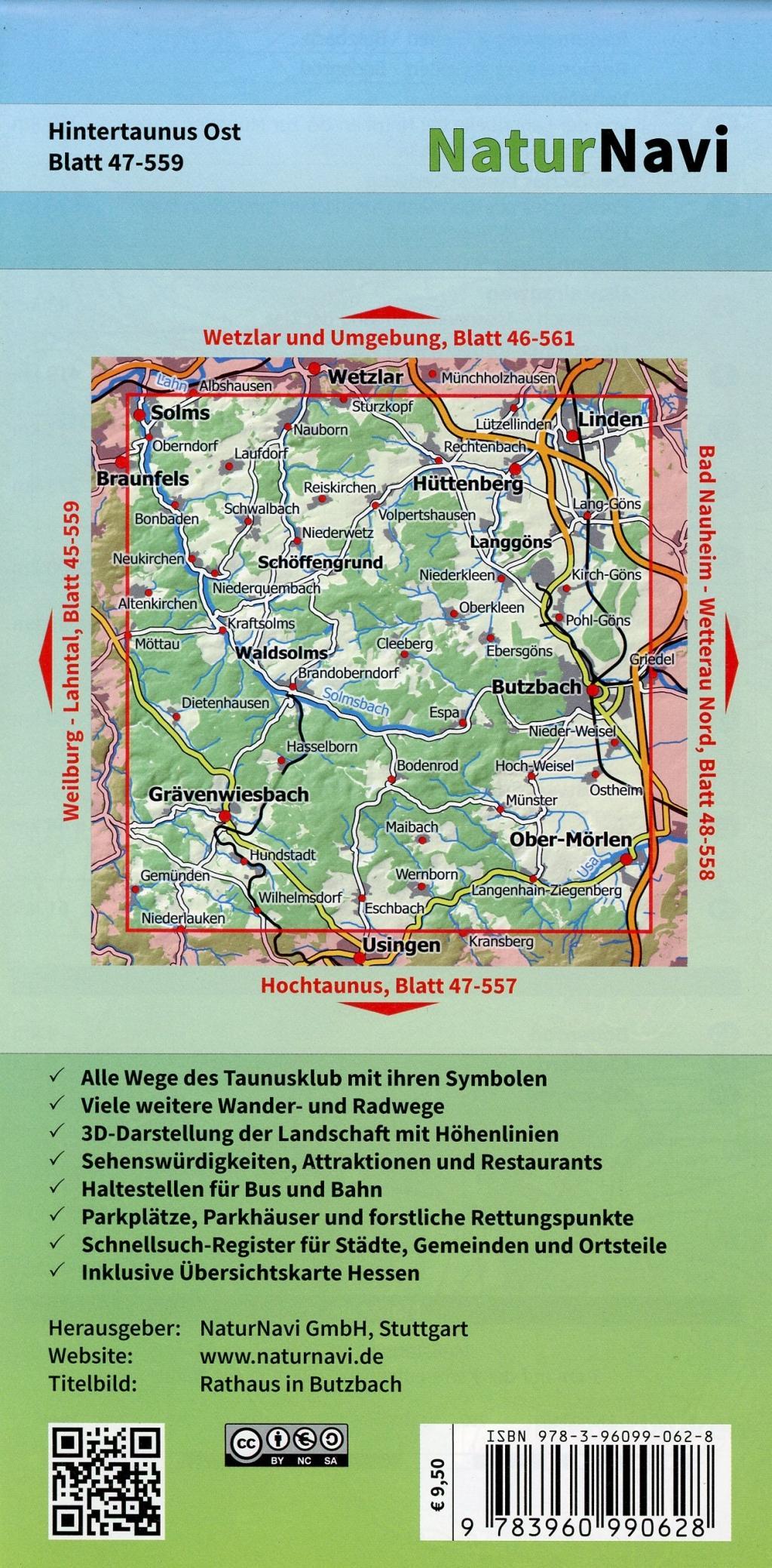 Beispielinhalt (Bild) Hintertaunus Ost 1 : 25 000, Blatt 47-559