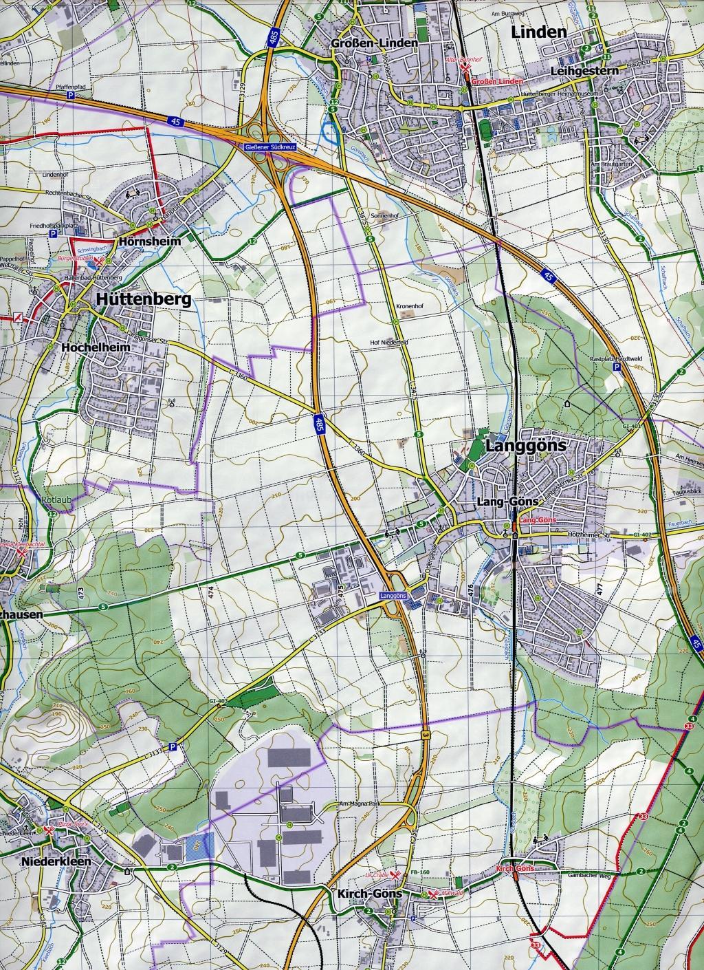 Beispielinhalt (Bild) Hintertaunus Ost 1 : 25 000, Blatt 47-559