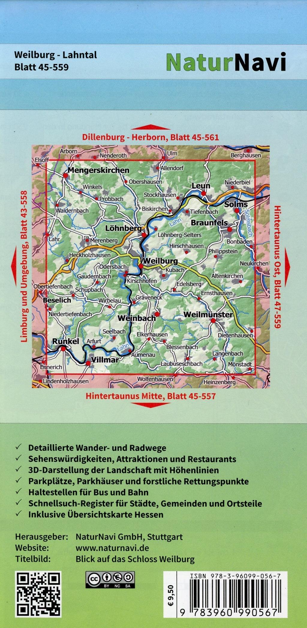Beispielinhalt (Bild) Weilburg - Lahntal 1 : 25 000, Blatt 45-559