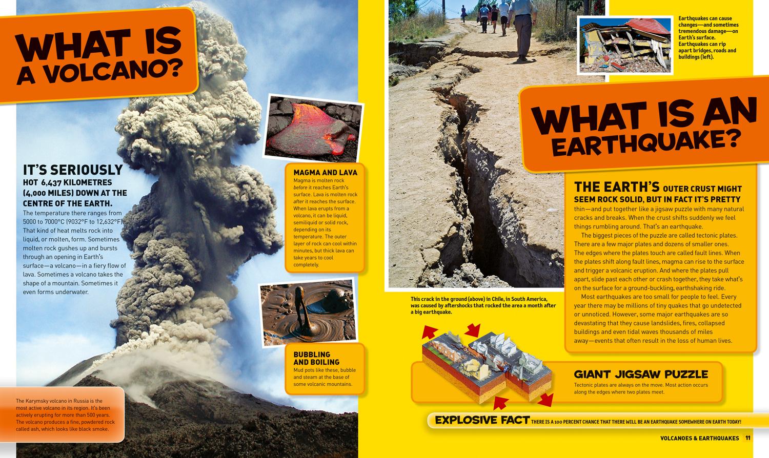 Beispielinhalt (Bild) Everything: Volcanoes and Earthquakes
