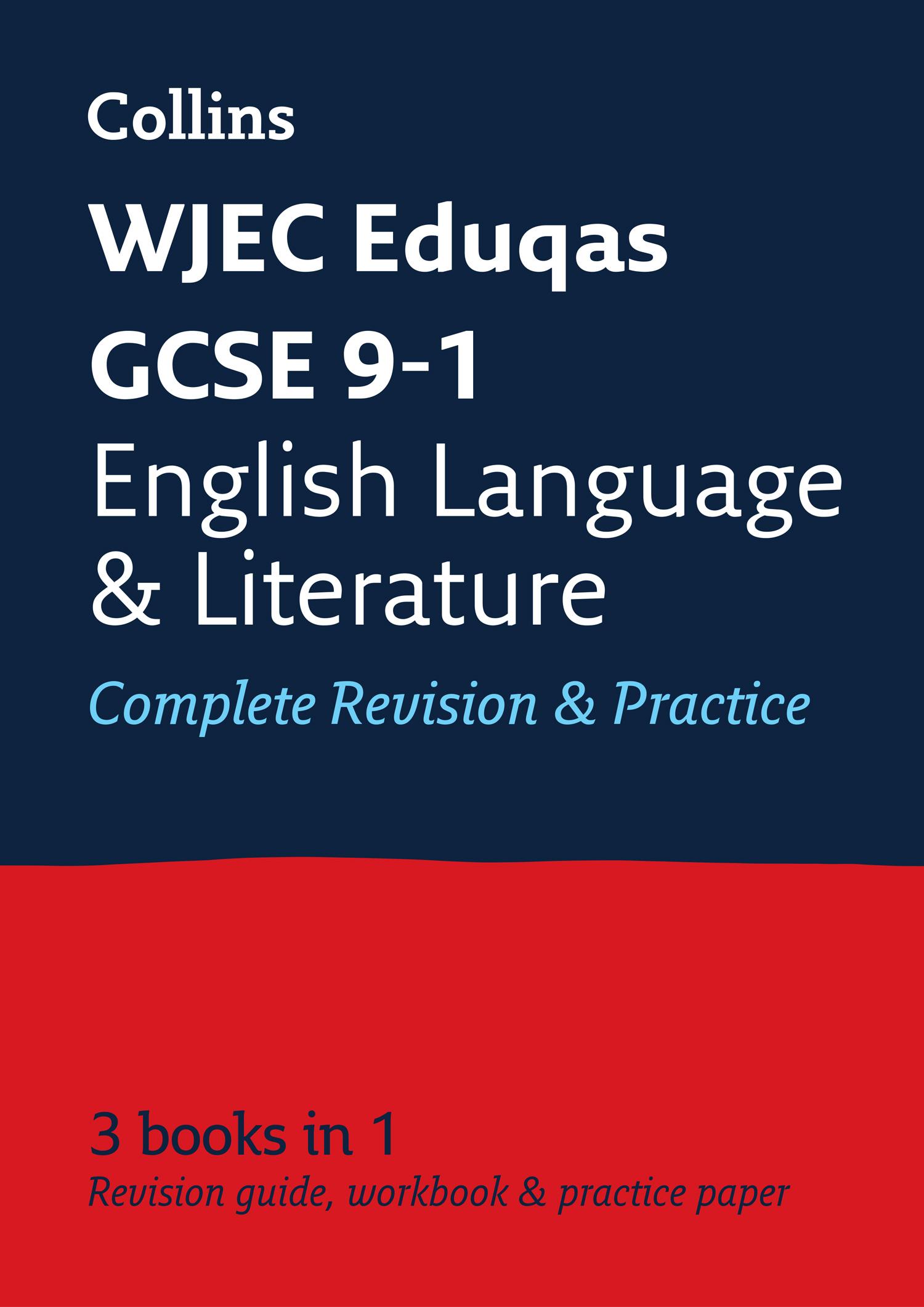 Vorderes Coverbild WJEC Eduqas GCSE 9-1 English Language and Literature All-in-One Complete Revision and Practice