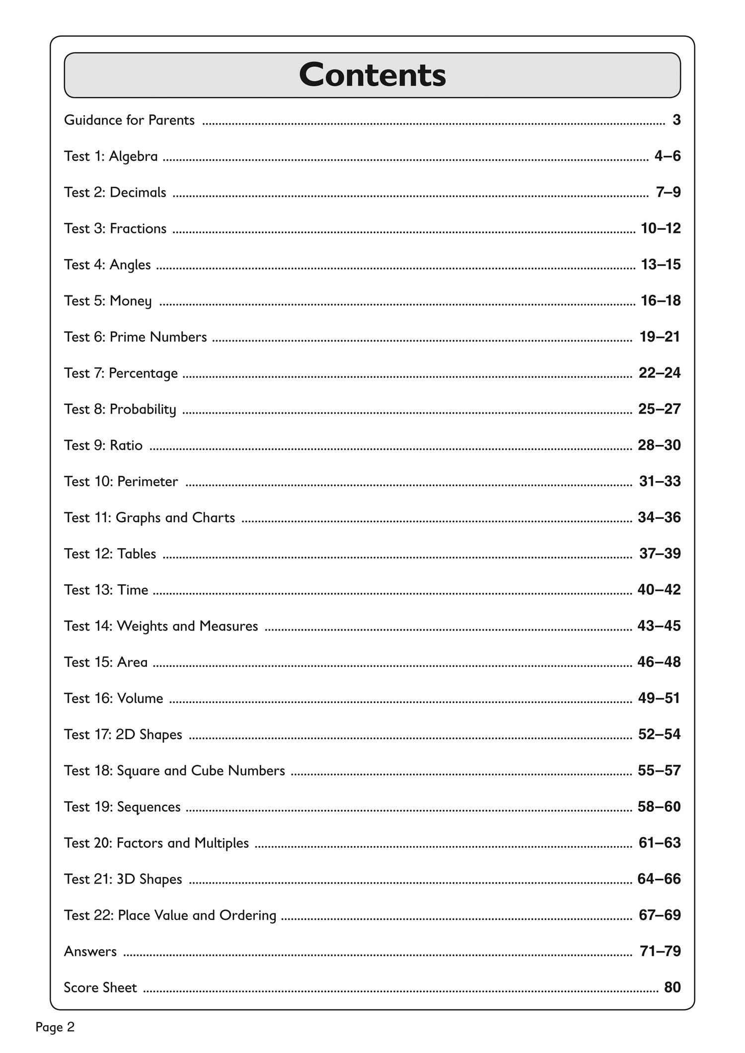 Beispielinhalt (Bild) 11+ Maths Problem Solving Practice Workbook